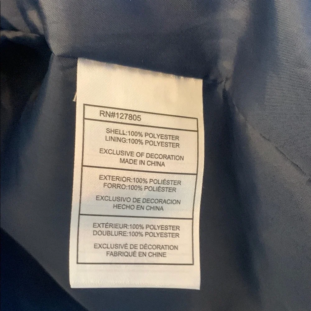 Reebok Men's Navy Jacket XL with Hood - Picture 10 of 11